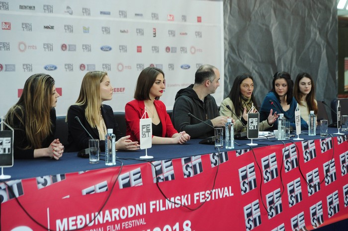 beograd 27.02.2018. Film Pretpostavka nevinosti, Jelena Marković, rediteljka, Marija Mijajlović. glumica, Marta Hadzimanov, glumica. foto dusan milenkovic