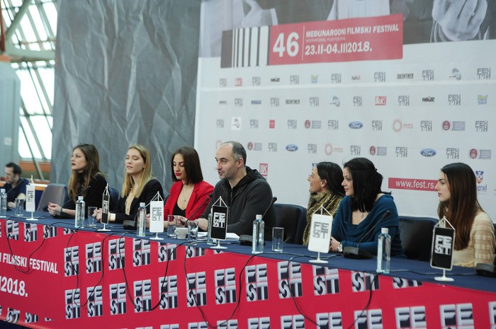 beograd 27.02.2018. Film Pretpostavka nevinosti, Jelena Marković, rediteljka, Marija Mijajlović. glumica, Marta Hadzimanov, glumica. foto dusan milenkovic