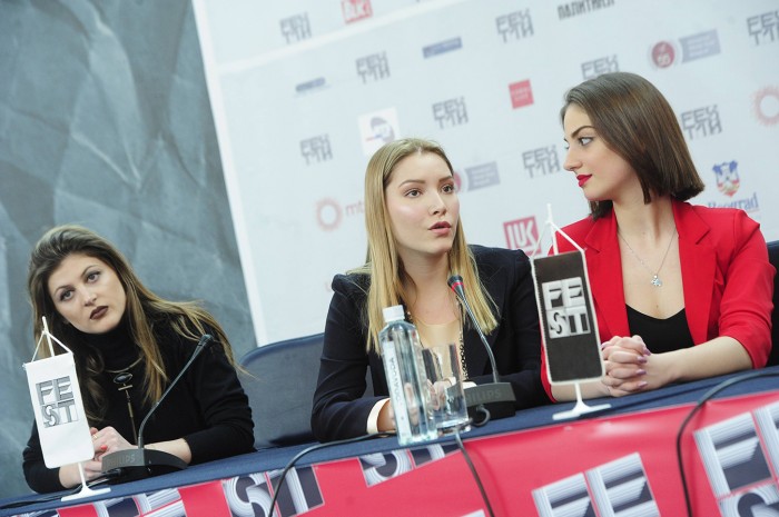 beograd 27.02.2018. Film Pretpostavka nevinosti, Jelena Marković, rediteljka, Marija Mijajlović. glumica, Marta Hadzimanov, glumica. foto dusan milenkovic