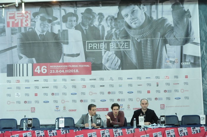 beograd 02.03.2018. madjarski glumac Jakob Ladanyi odrzao je konferenciju za stampu povodom.projekcije filma aurora borealis na 46. fest-u. foto dusan milenkovic