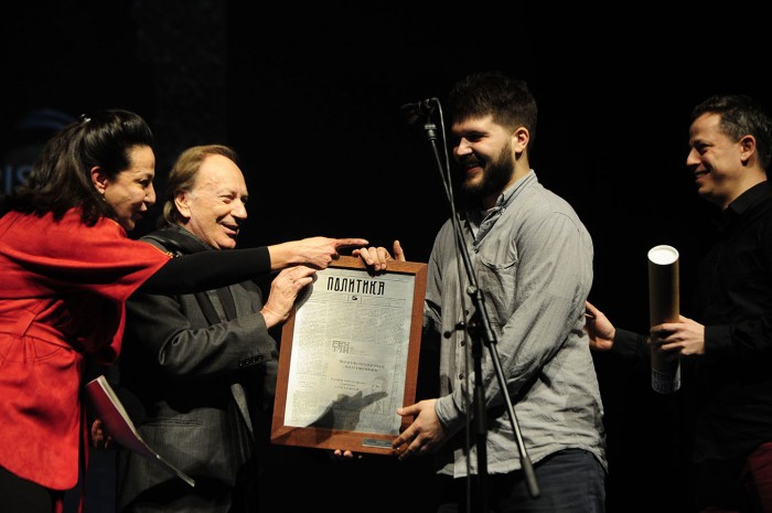 beograd 02.03.2018. dodeljene nagrade 46. festa u konkurenciji domaceg filma. pobednik ederlezi rising lazara bodroze najbolji glimac sebastijan kavaca najbolja glumica jessica stojadinovic stoya. ...