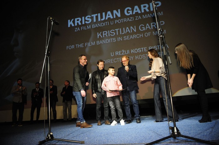 beograd 02.03.2018. dodeljene nagrade 46. festa u konkurenciji domaceg filma. pobednik ederlezi rising lazara bodroze najbolji glimac sebastijan kavaca najbolja glumica jessica stojadinovic stoya. ...