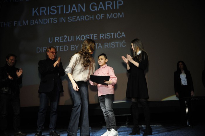 beograd 02.03.2018. dodeljene nagrade 46. festa u konkurenciji domaceg filma. pobednik ederlezi rising lazara bodroze najbolji glimac sebastijan kavaca najbolja glumica jessica stojadinovic stoya. ...