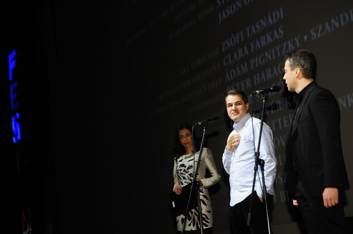 beograd 01.03.2018.Reditelj Filma Jupiter’s Moon, Kornel Mundruczo poklonio se publici posle projekcije na 46. fest-u. foto dusan milenkovic