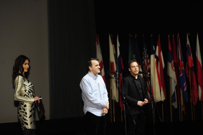 beograd 01.03.2018.Reditelj Filma Jupiter’s Moon, Kornel Mundruczo poklonio se publici posle projekcije na 46. fest-u. foto dusan milenkovic