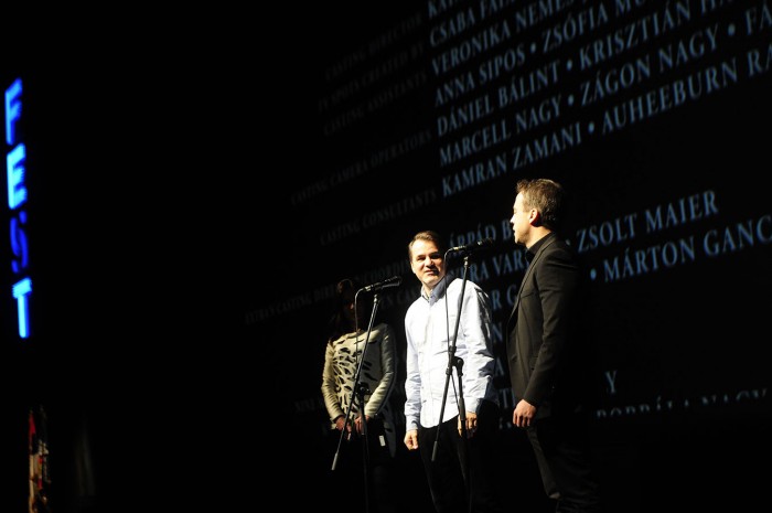 beograd 01.03.2018.Reditelj Filma Jupiter’s Moon, Kornel Mundruczo poklonio se publici posle projekcije na 46. fest-u. foto dusan milenkovic