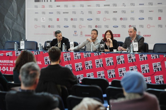 beograd 24.02.2018. 46. fest konferencija za novinare, FILM: NICO 1988, rediteljka Susanna Nicchiarelli, producent Alessio Lazzareschi. foto dusan milenkovic