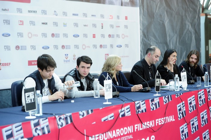 BEOGRAD 28.02.2018. Ekipa filma Celicne Ratnice na konferenciji za novinare povodom projekcije u okviru 46. fest-a. FILM: ČELIČNE RATNICE, Jelena Mila, rediteljka. foto Dusan Milenkovic