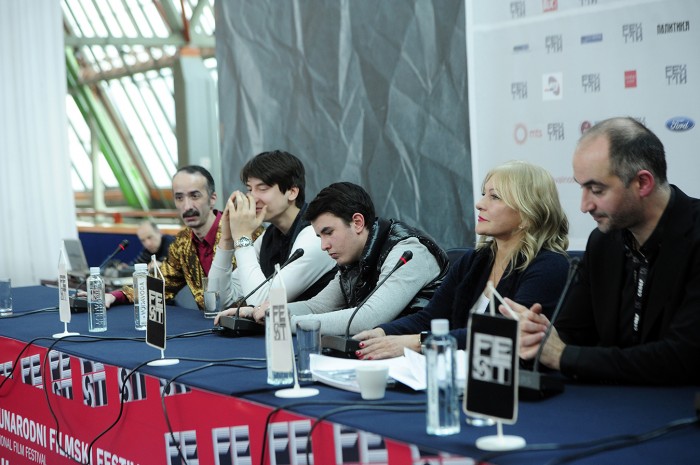 BEOGRAD 28.02.2018. Ekipa filma Celicne Ratnice na konferenciji za novinare povodom projekcije u okviru 46. fest-a. FILM: ČELIČNE RATNICE, Jelena Mila, rediteljka. foto Dusan Milenkovic