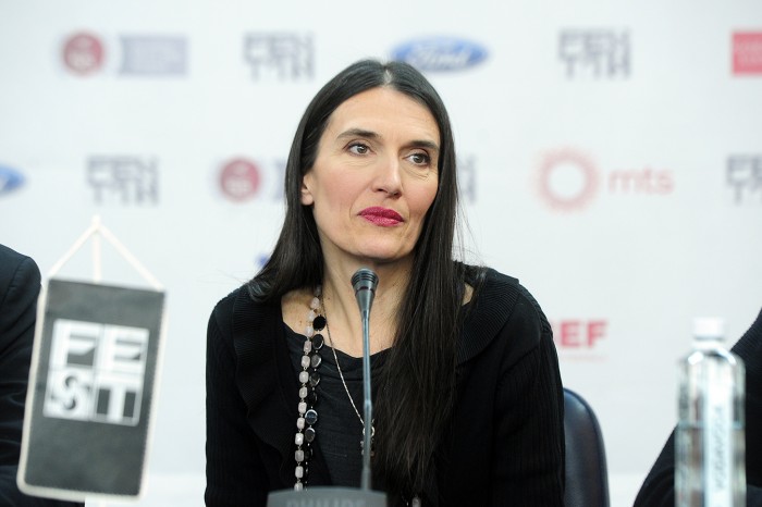 BEOGRAD 28.02.2018. Ekipa filma Celicne Ratnice na konferenciji za novinare povodom projekcije u okviru 46. fest-a. FILM: ČELIČNE RATNICE, Jelena Mila, rediteljka. foto Dusan Milenkovic