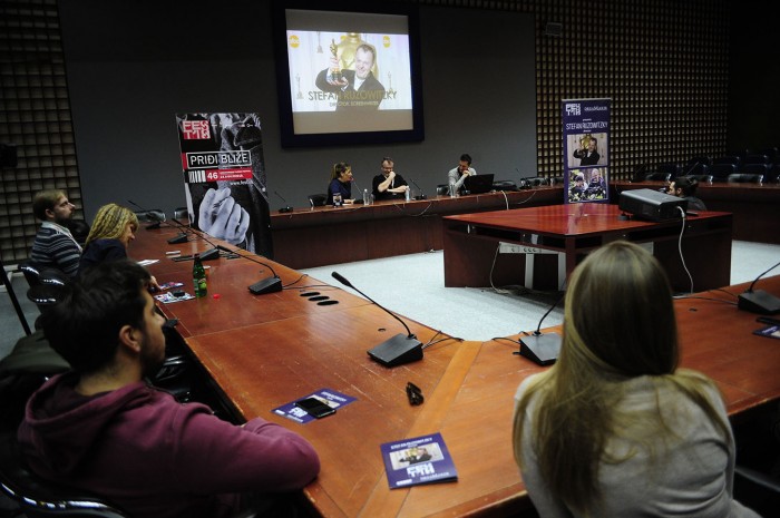 beograd 03.03.2018. Dobitnik oskara  Stefan Rudovicki odrzao je predavanje na temu filmske muzike. foto dusan milenkovic