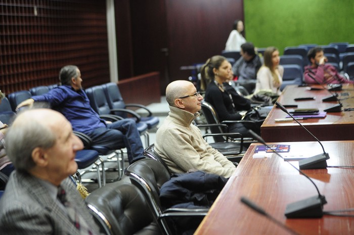 beograd 03.03.2018. Dobitnik oskara  Stefan Rudovicki odrzao je predavanje na temu filmske muzike. foto dusan milenkovic